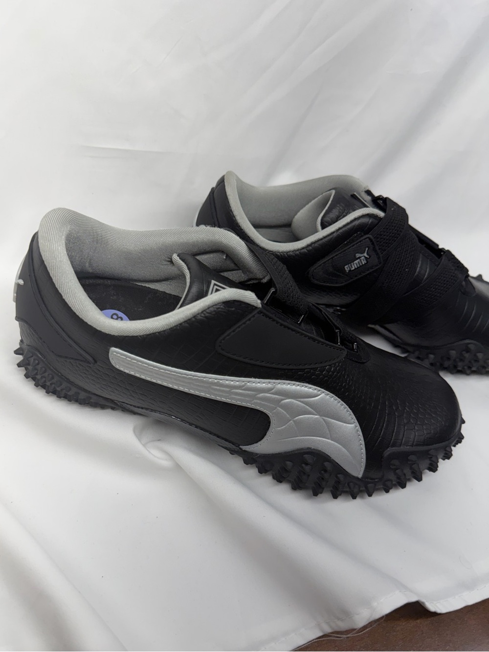 Puma Black and Gray Men's Turf Spike Trainers